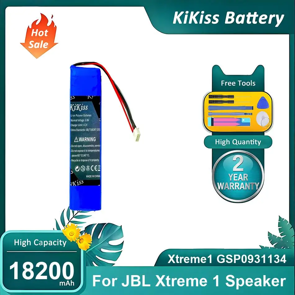 Xtreme Power Tools - แบตเตอรี่ลำโพงทรงพลังสำหรับลำโพง JBL Xtreme 1, Xtreme1 GSP0931134,