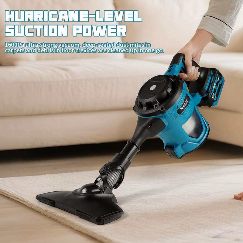 Vacuum Cleaner Power Tools - เครื่องดูดฝุ่นไร้สาย 16000pa แบบมือถือ ชาร์จไฟได้ ดูดฝุ่นแห้ง/เปียก สำหรับพรม