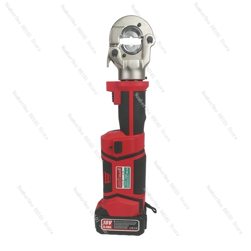 Power Tools Hydraulic - เครื่องมือจีบสายไฟฟ้าไฮดรอลิกแบบพกพา พร้อมด้ามจับตรง ใช้แบตเตอรี่แบบชาร์จได้ สำหรับจีบขั้วต่อและตัดสายเคเบิล