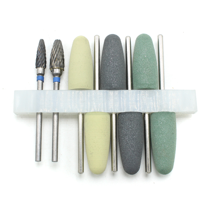 Rotary Tool Kit - ชุดเครื่องมือ Resin Gigi อะคริลิคสำหรับขัดฟัน8ชิ้น/ชุดชุดเครื่องมือเจาะแบบหมุนเครื่องมือทันตกรรมเครื่องมือห้องปฏิบัติการทางทันตกรรม
