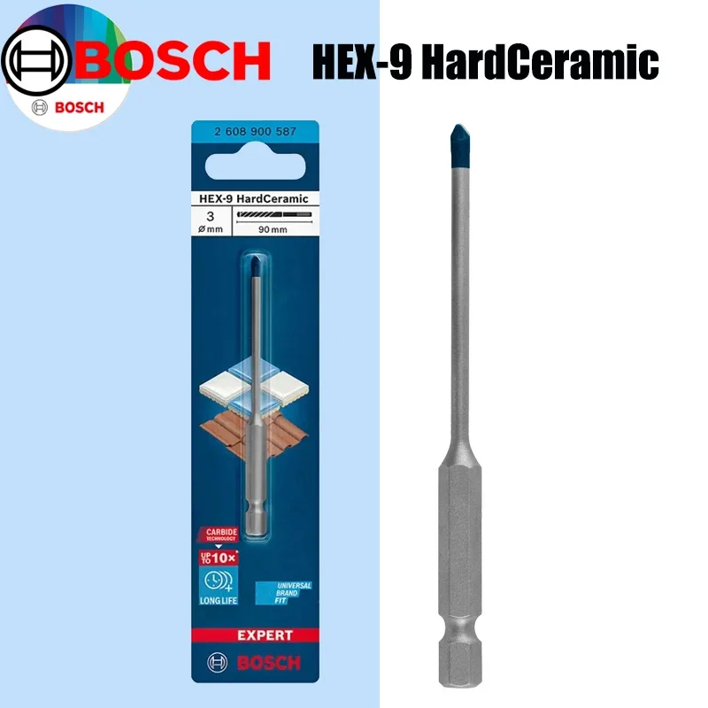 Power Tools Router - ดอกสว่านเซรามิกแข็ง BOSCH Hex-9 รุ่น EXPERT Small