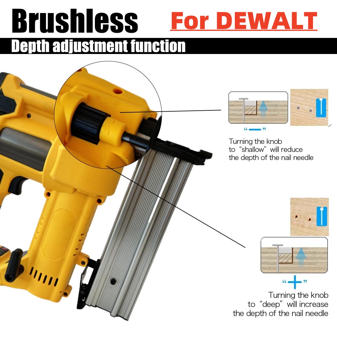 Staple Gun Electric - ปืนยิงตะปูลมไฟฟ้าไร้สาย 2in1 Brushless รุ่น F15-F50 K410