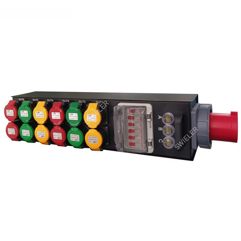 Power Tools Distributor - กล่องจ่ายไฟแบบพกพา 112 ช่อง แบบกันน้ำ 12 ช่องเสียบ