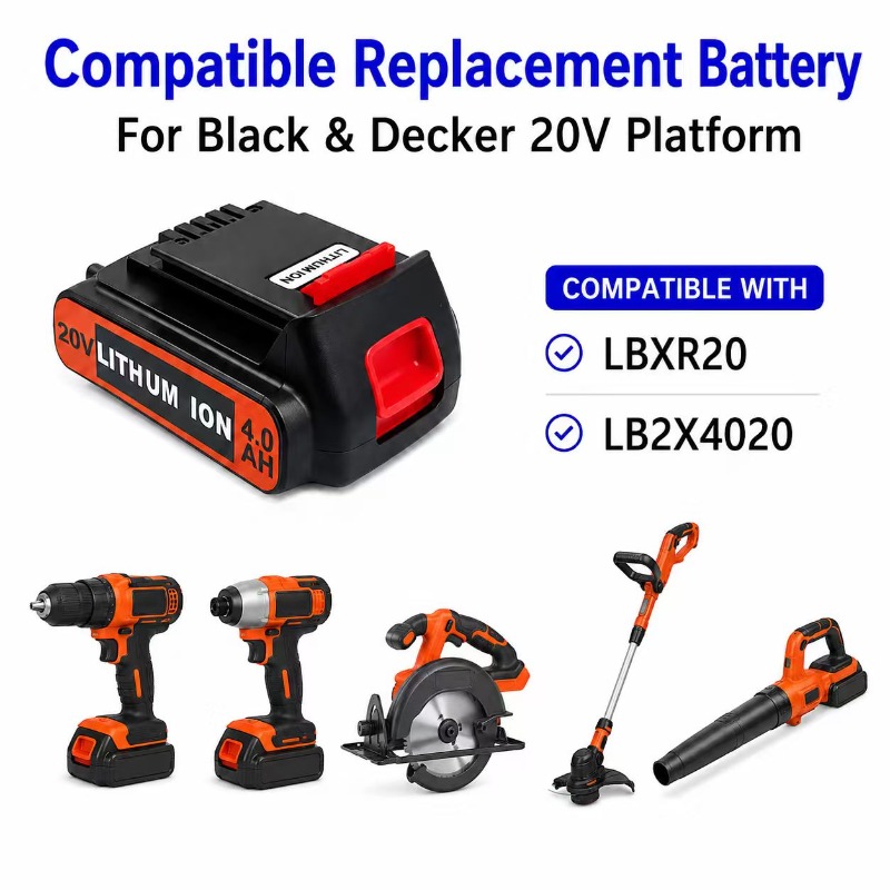 แบตเตอรี่ลิเธียมทดแทน BL2018 ส - Black+Decker Tool 20V Max บทวิจารณ์และราคา