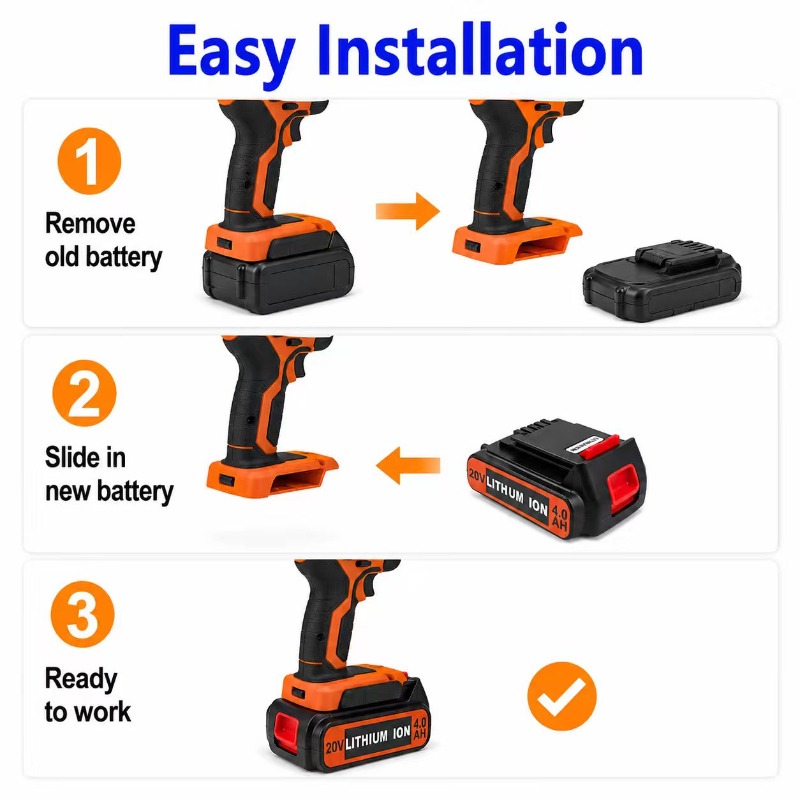แบตเตอรี่ลิเธียมทดแทน BL2018 ส - Black+Decker Tool 20V Max บทวิจารณ์และราคา