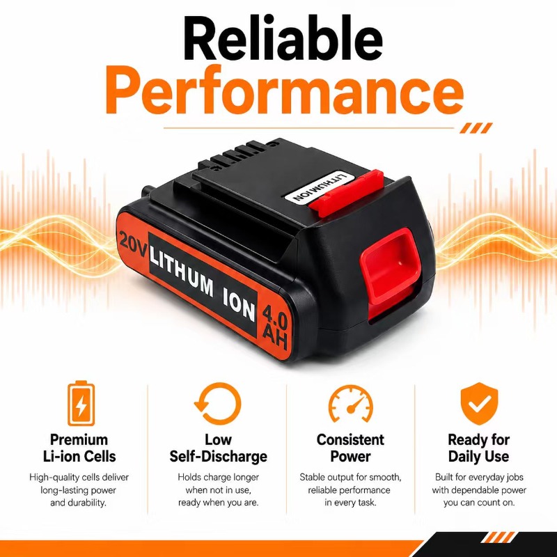 แบตเตอรี่ลิเธียมทดแทน BL2018 ส - Black+Decker Tool 20V Max บทวิจารณ์และราคา