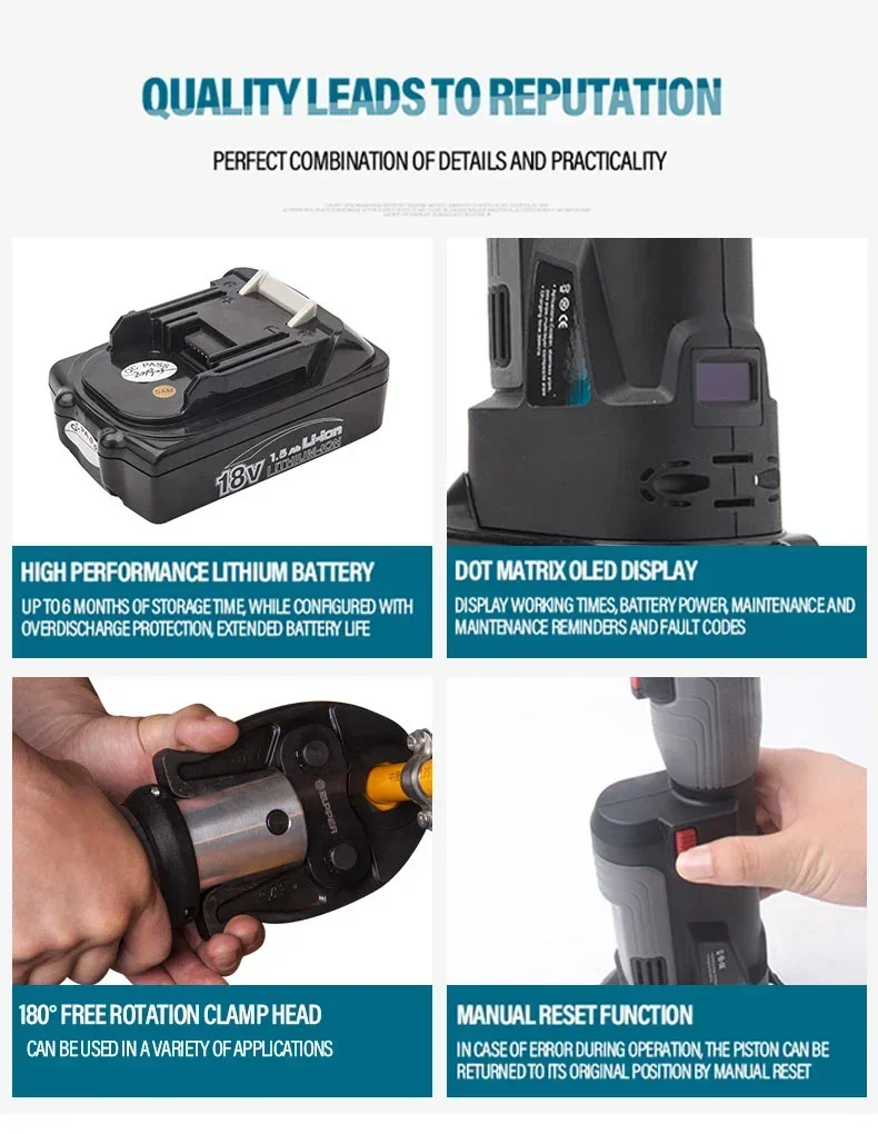 เครื่องมืออัดท่อทองแดงไฮดรอลิก - Power Tools Hydraulic บทวิจารณ์และราคา