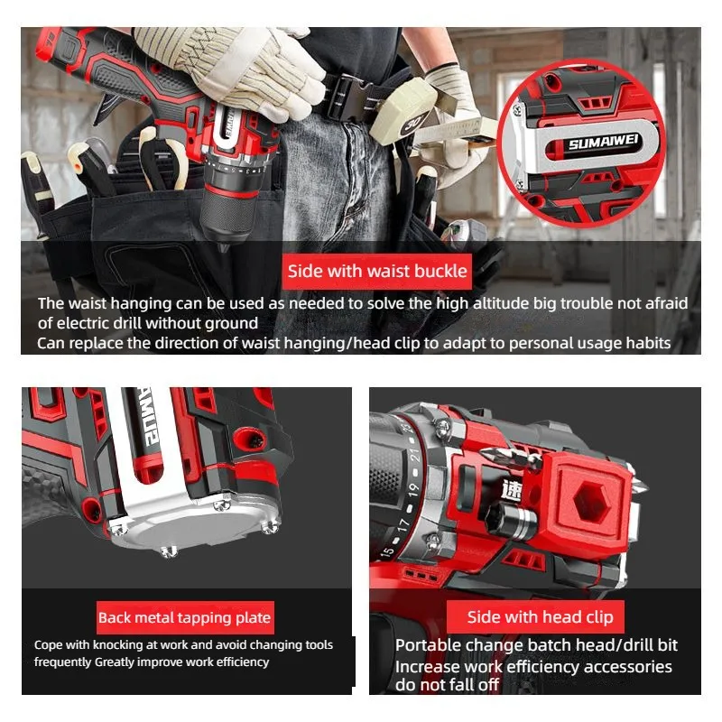 สว่านไฟฟ้าแบบไม่มีแปรงแตะสว่าน - Power Tools Ingco บทวิจารณ์และราคา