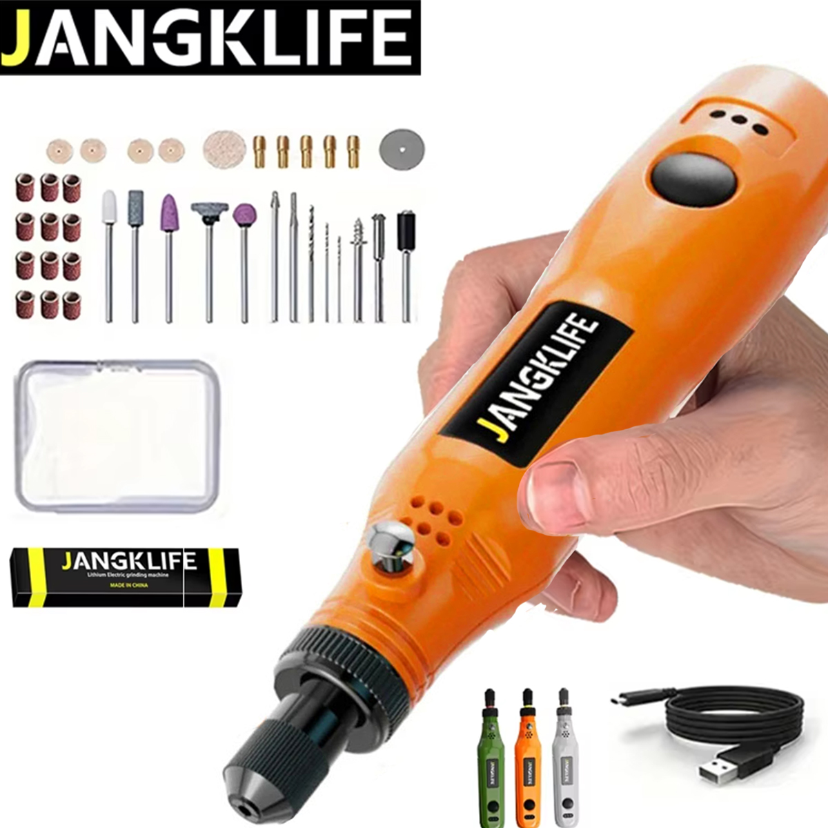 JANGKLIFE USB ชุดเครื่องมือโรต - Power Tools Ingco บทวิจารณ์และราคา