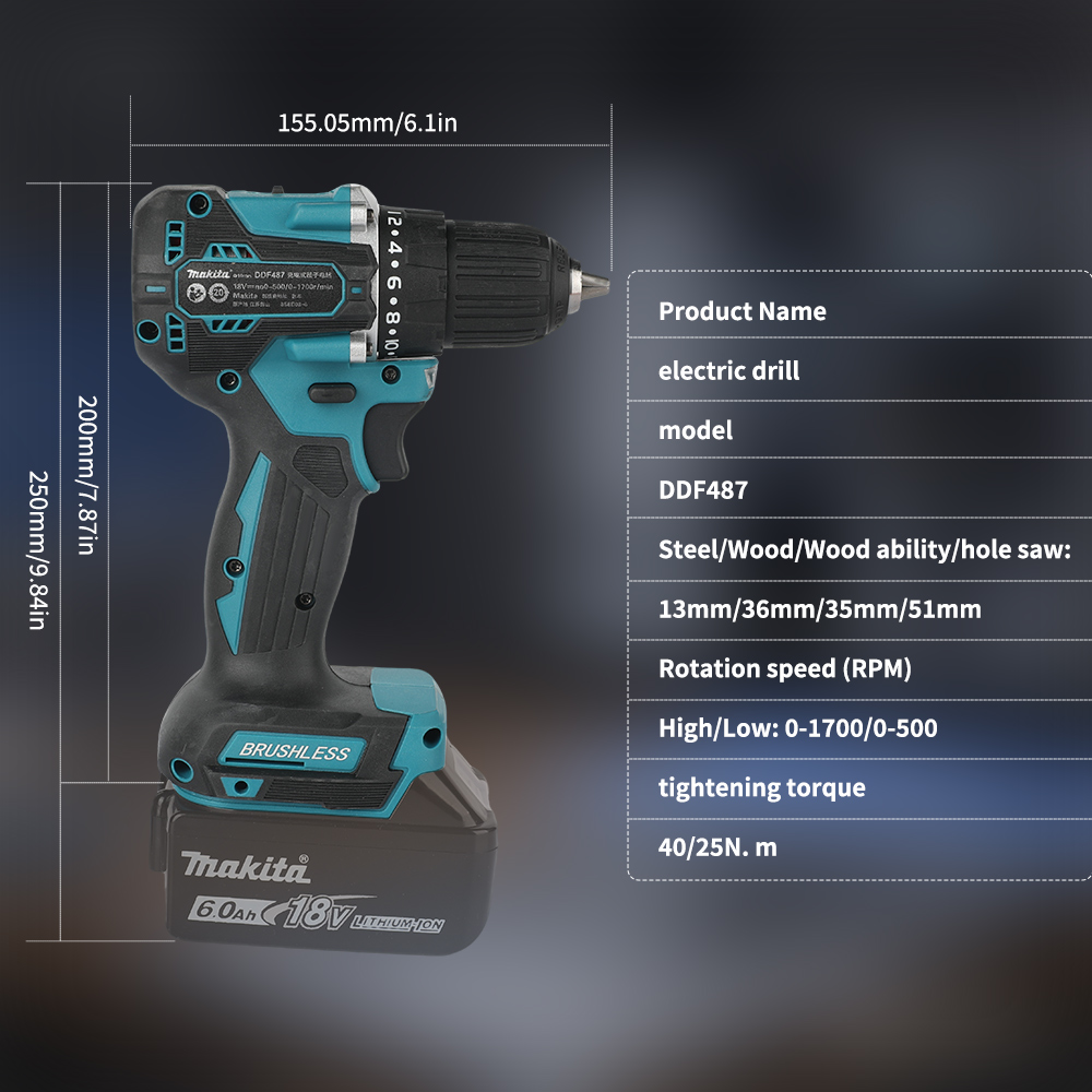 สว่านไร้สายแบบไร้แปรงถ่าน 18V  - Power Tools Router บทวิจารณ์และราคา