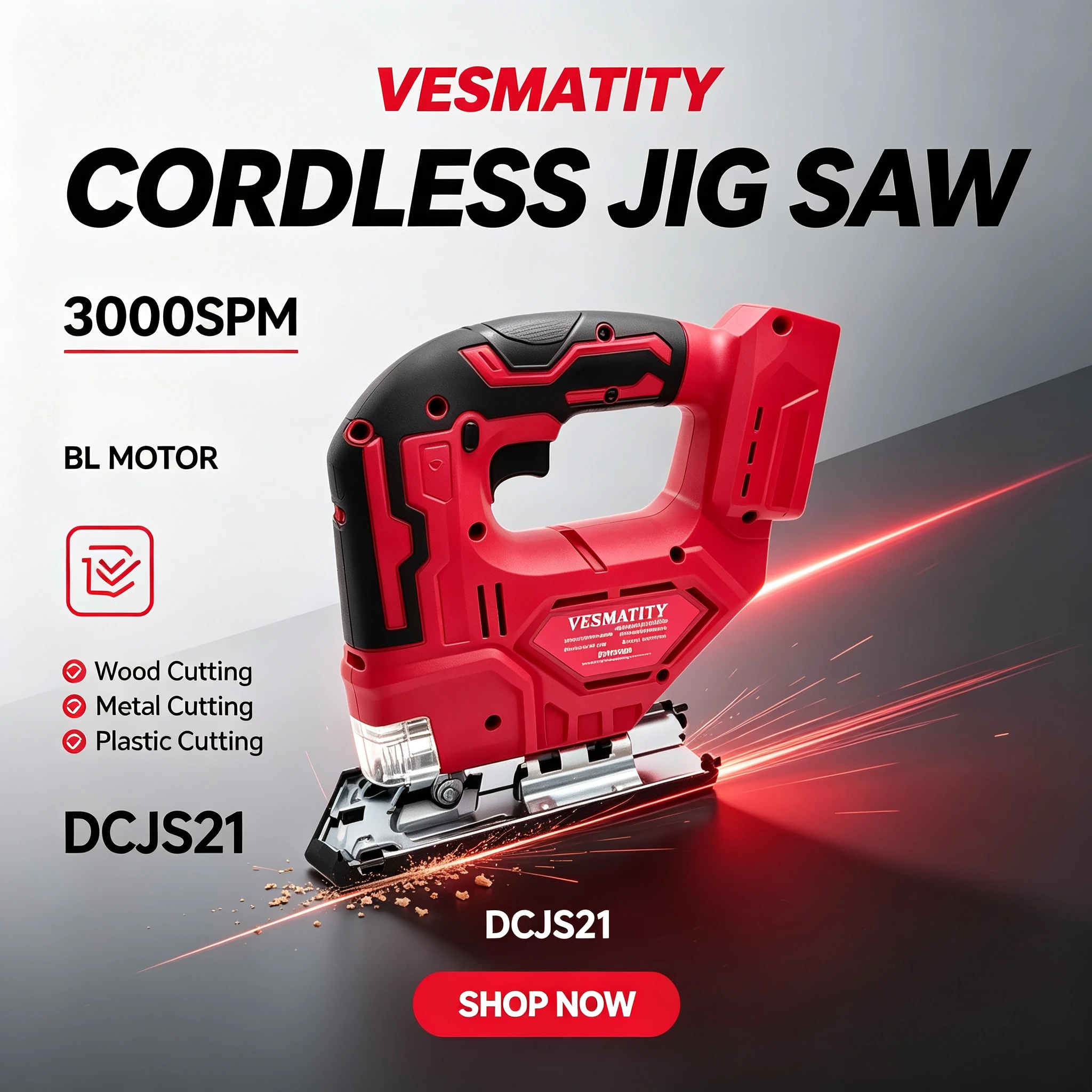 เลื่อยโค้งไร้แปรงถ่าน เลื่อยจิ - Power Tools Jigsaw บทวิจารณ์และราคา