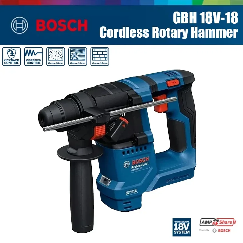 บ๊อช GBH 18V-18 สว่านโรตารี่ไร - Power Tools Router บทวิจารณ์และราคา