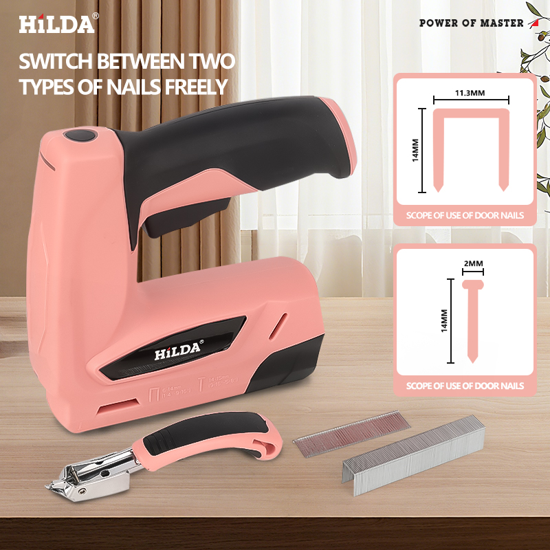 ปืนยิงตะปูไฟฟ้าไร้สาย HILDA ปื - Staple Gun Electric บทวิจารณ์และราคา