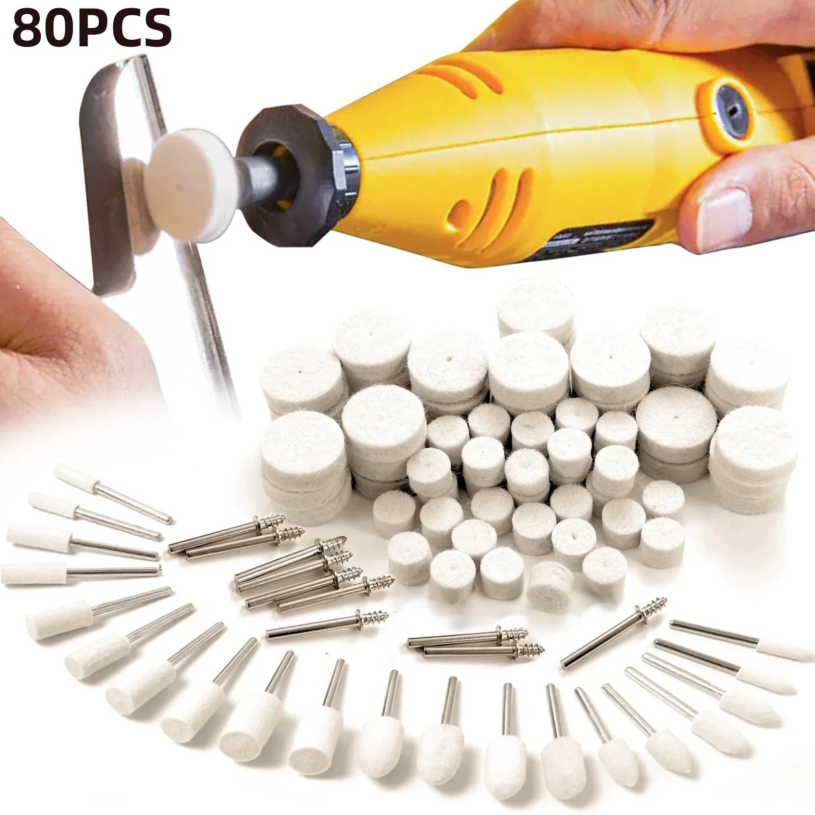 ชุดล้อขัดขนแกะ 80 ชิ้น, ล้อขัด - Rotary Tool Kit บทวิจารณ์และราคา