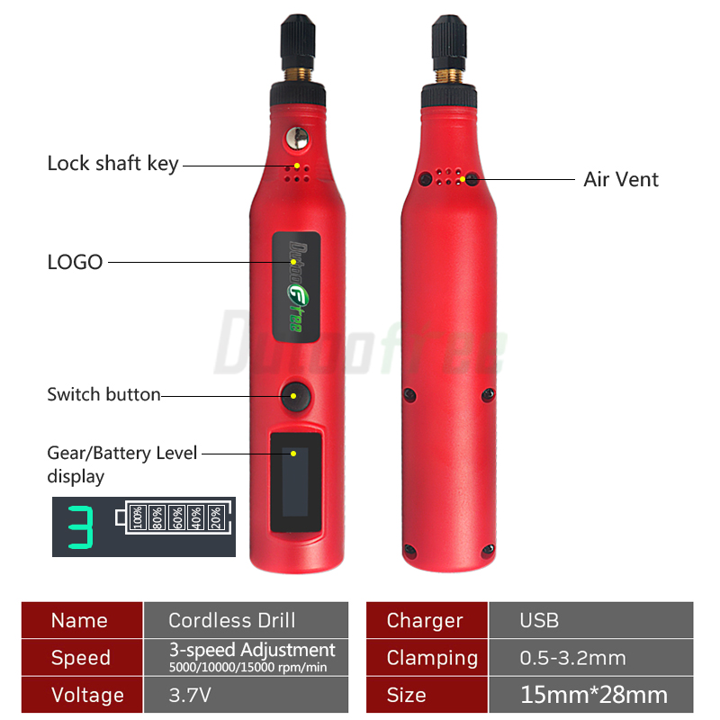 5000r-15000r/min USB ไร้สายมิน - Power Tools Ingco บทวิจารณ์และราคา