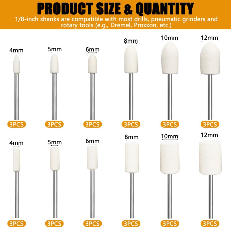 ชุดหัวขัดขนแกะ 36 ชิ้น/เซ็ต พร - Rotary Tool Kit บทวิจารณ์และราคา