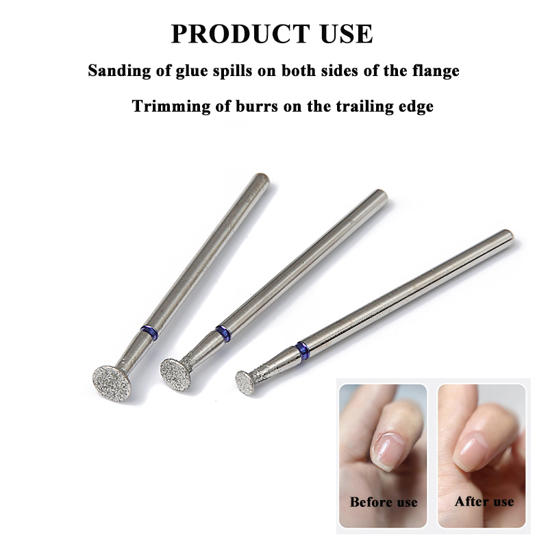 3 ชิ้น/เซ็ตเพชรเจาะเล็บบิต Cut - Rotary Tool Kit บทวิจารณ์และราคา