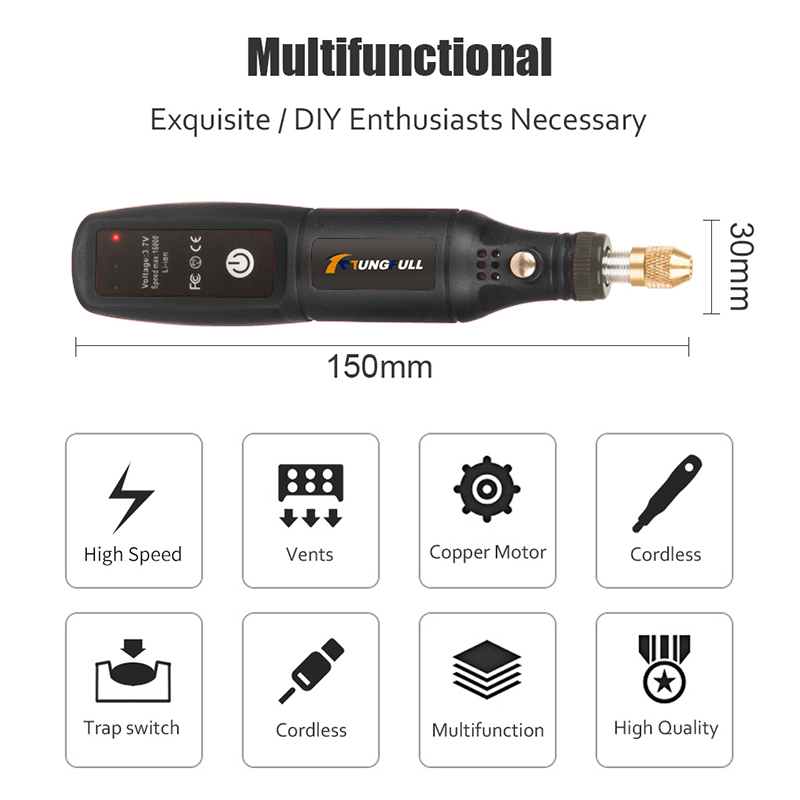 ปากกาแกะสลัก USB เครื่องเจียรม - Power Tools Ingco บทวิจารณ์และราคา